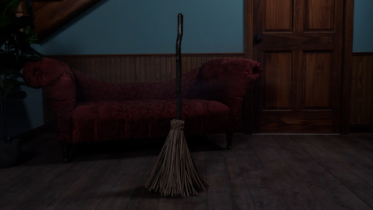 38-Inch Enchanted Magical Broom Animatronic Decoration 3 38-Inch Enchanted Magical Broom Animatronic Decoration