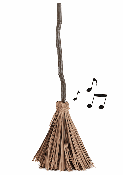 38-Inch Enchanted Magical Broom Animatronic Decoration 5 38-Inch Enchanted Magical Broom Animatronic Decoration