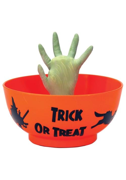 7.5-Inch Monster Hand in Bowl Animated Decoration