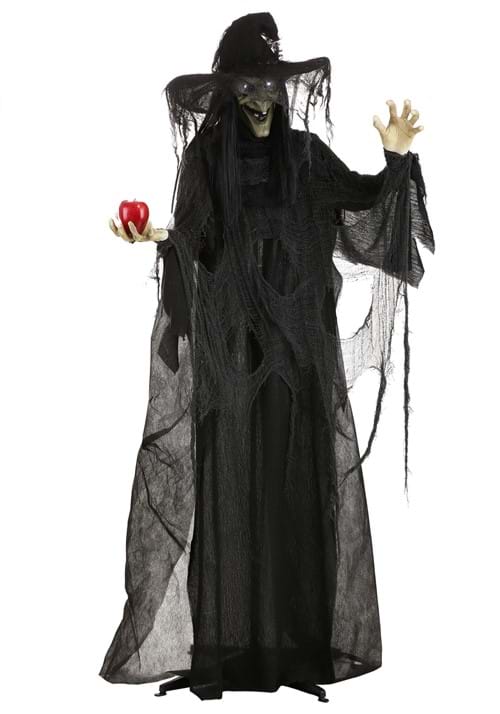 5.8FT Standing Black Witch Animated Decoration - Scream Saver