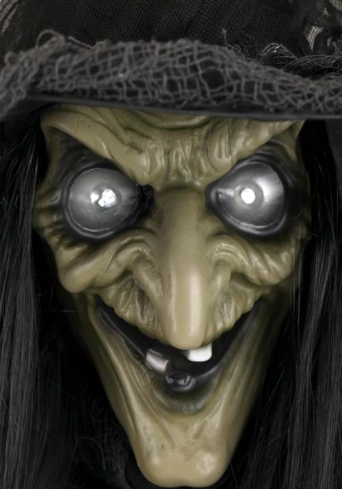 5.8FT Standing Black Witch Animated Decoration - Scream Saver 4 5.8FT Standing Black Witch Animated Decoration - Scream Saver