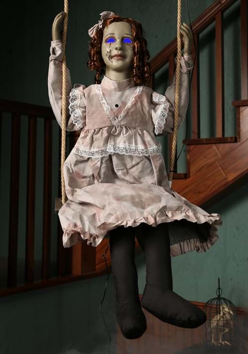 5.4FT Hanging Swing Animated Doll Decoration
