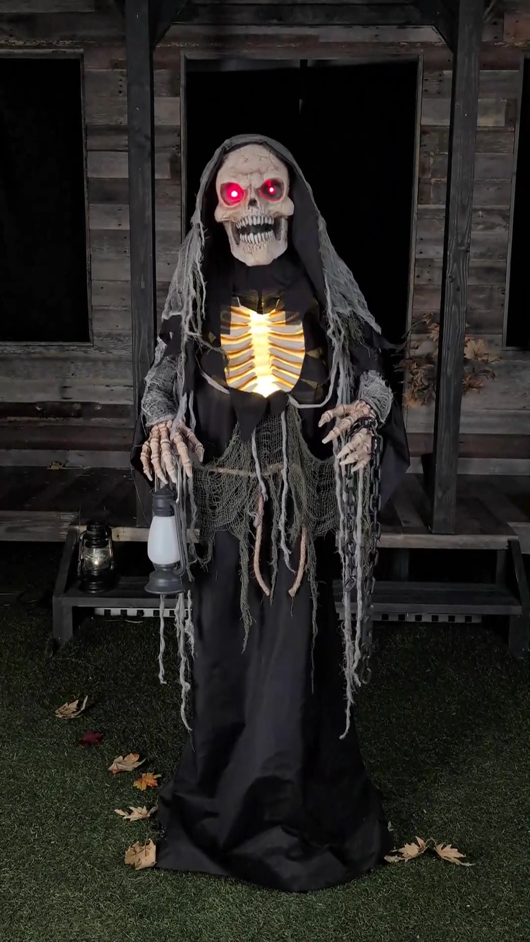 5.4FT Wraithlike Reaper Animated Halloween Decoration - Scream Saver 3 5.4FT Wraithlike Reaper Animated Halloween Decoration - Scream Saver