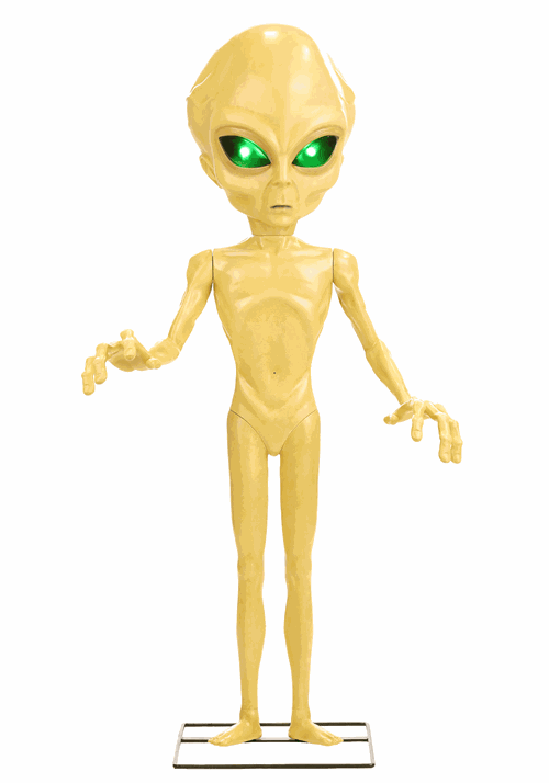 4.5FT Animatronic Area 51 Roswell Alien Decoration