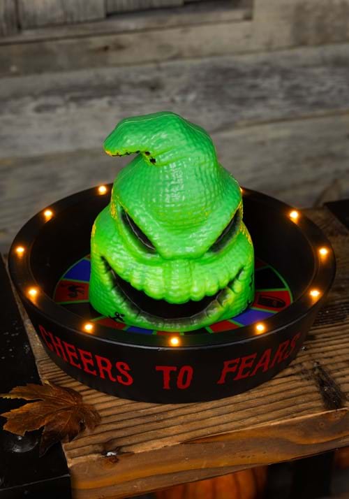 11-Inch Disney Light Up Oogie Boogie Roulette Candy Bowl Decoration