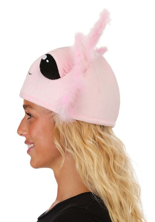 Pink Axolotl Costume Hat for Adults