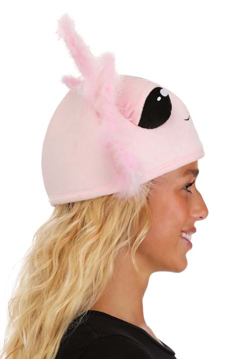 Pink Axolotl Costume Hat for Adults