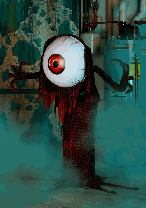 4.5FT Animatronic Ivor the All-Seeing Eyeball Monster Decoration