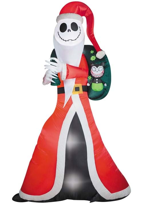 10FT Inflatable Disney Jack Skellington Sandy Claws Decoration
