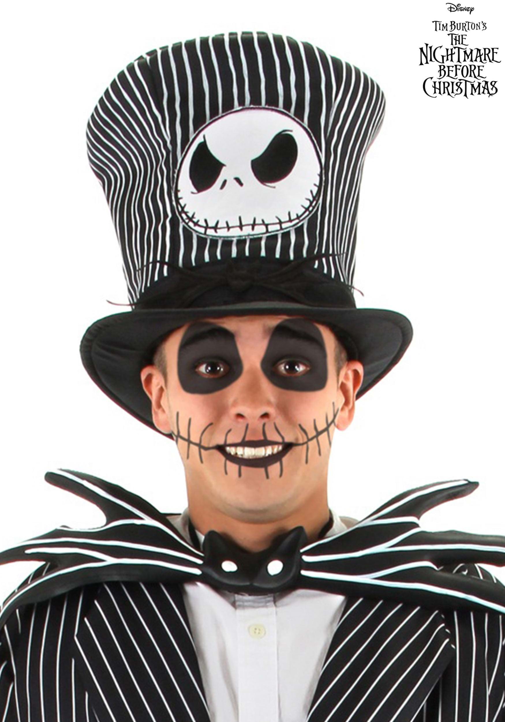 Jack Skellington Costume Top Hat Accessory