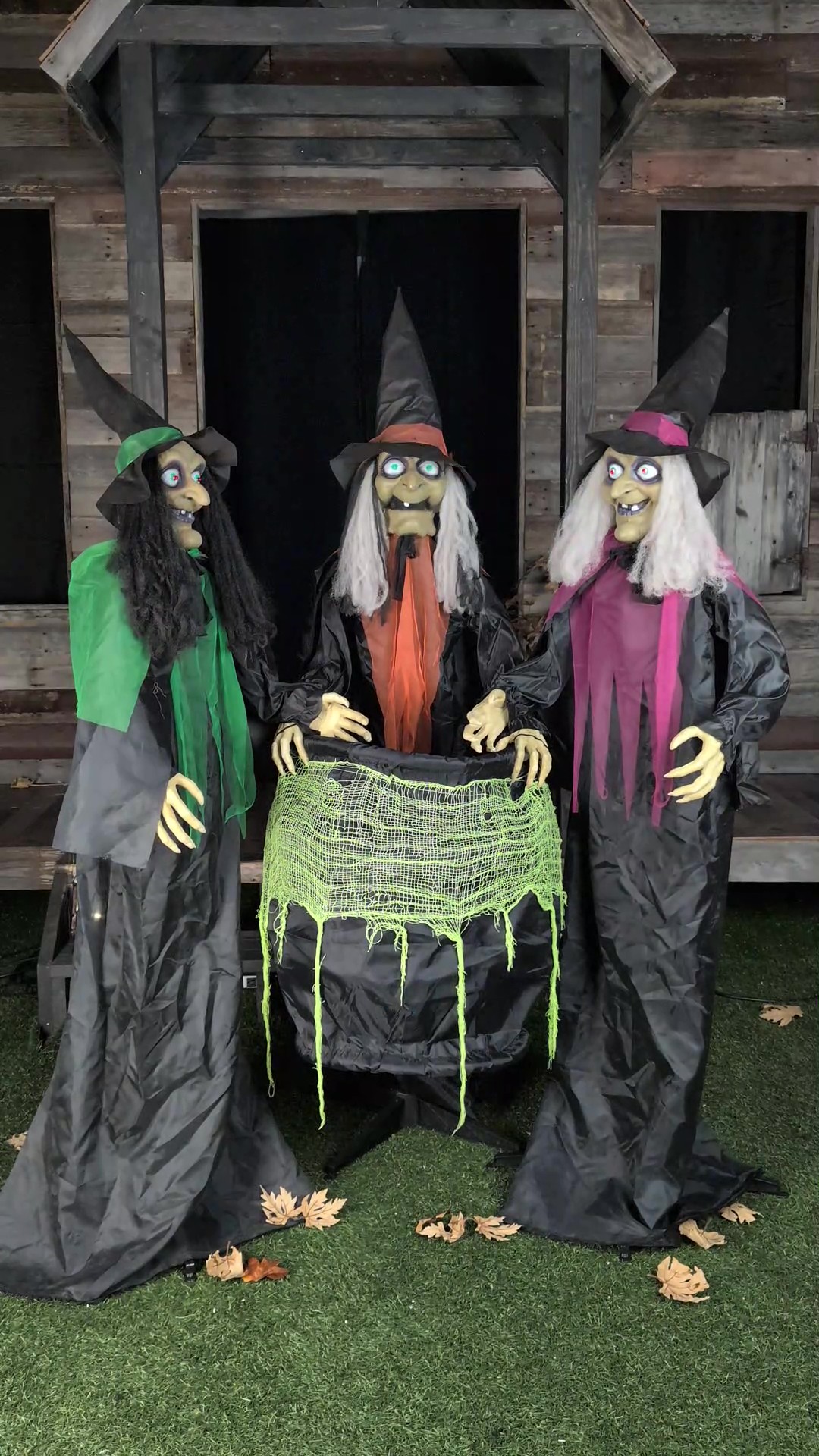 6.25FT Animated Judy, Jody, and Julie Coven of Witches Decoration - Scream Saver 3 6.25FT Animated Judy, Jody, and Julie Coven of Witches Decoration - Scream Saver