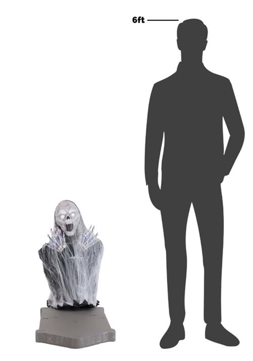 2.1FT Animated Jump Scare Skull and Tombstone Decoration - Tekky 8 2.1FT Animated Jump Scare Skull and Tombstone Decoration - Tekky