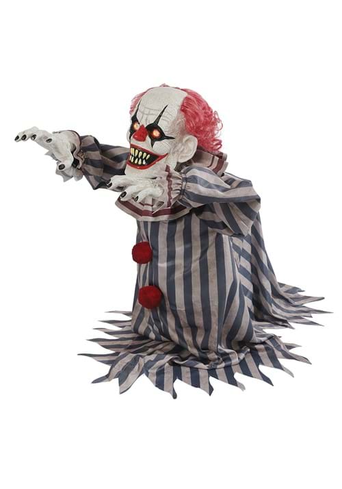 18-Inch Animated Jumping Evil Clown Prop Decoration