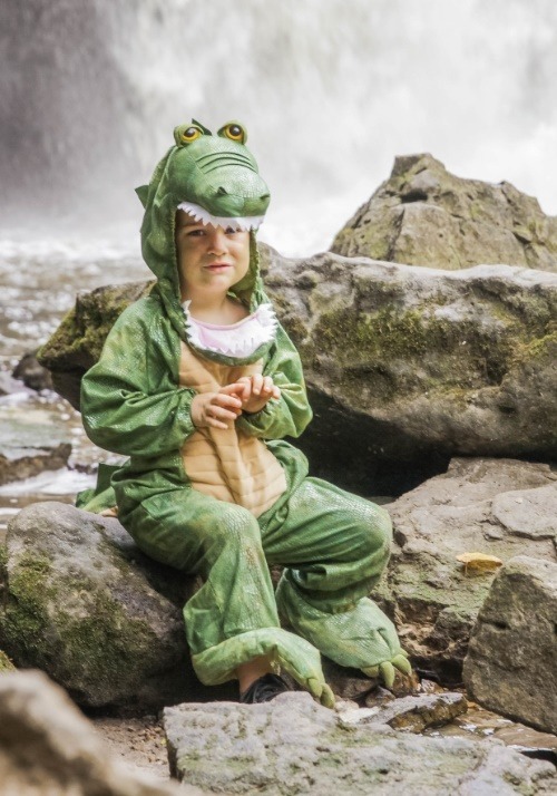 Cozy Green Alligator Costume for Kids
