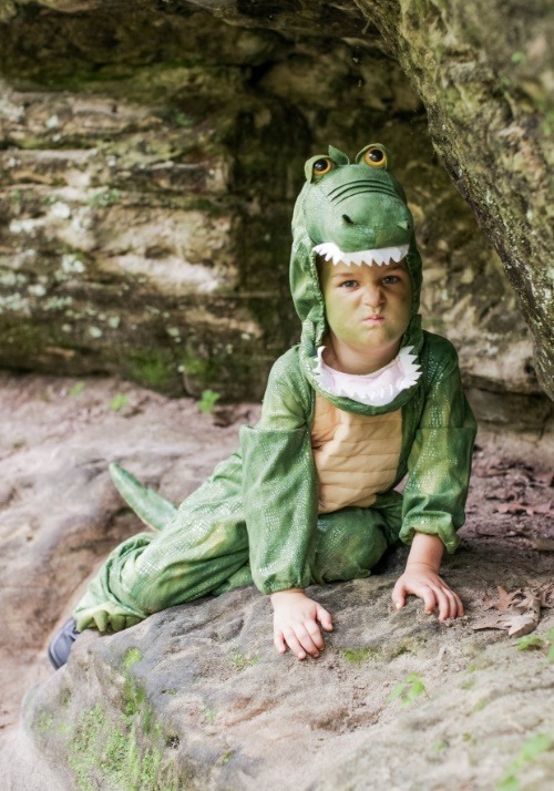 Cozy Green Alligator Costume for Kids