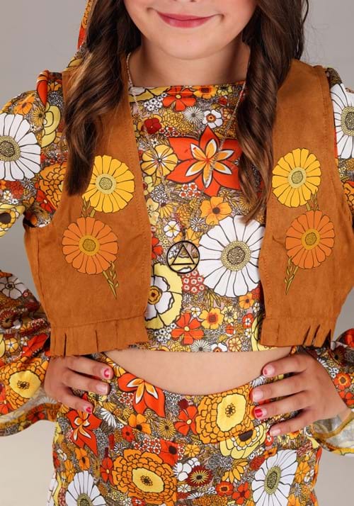 Kid's Autumn Flower Hippie Costume 3 Kid's Autumn Flower Hippie Costume