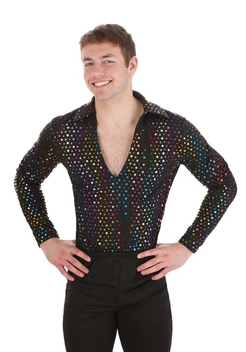Dazzling Disco Costume Shirt for Men