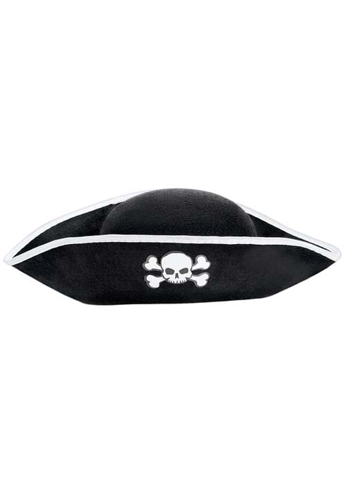 Black Pirate Skull Costume Kid's Hat