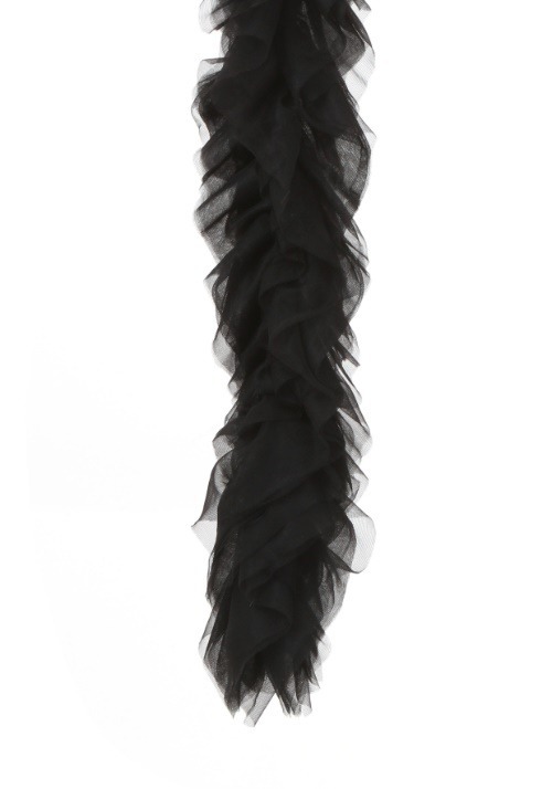 Featherless Black Tulle Boa for Kids