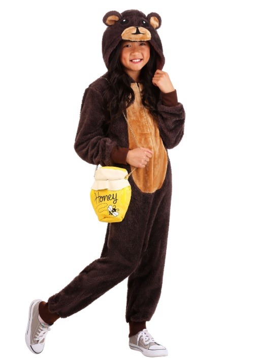 Brown Bear Kids Jumpsuit Costume