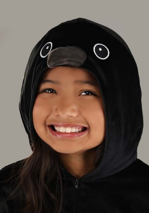 Girl's Classy Crow Costume 3 Girl's Classy Crow Costume