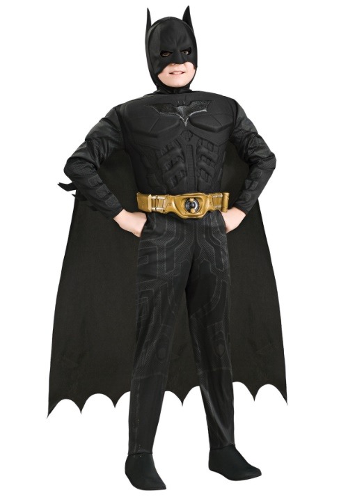 Deluxe Dark Knight Batman Kids Costume 3 Deluxe Dark Knight Batman Kids Costume