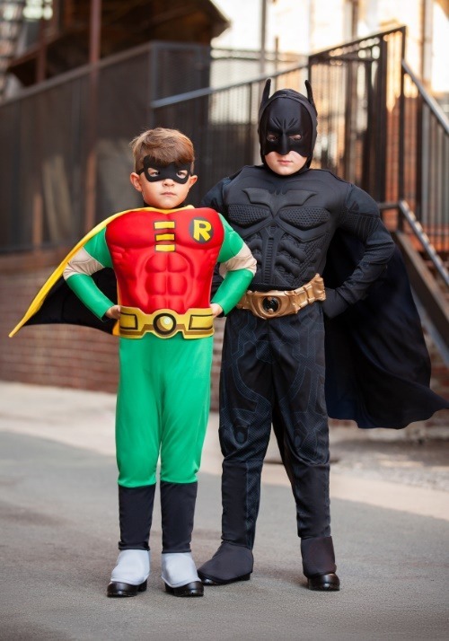 Deluxe Dark Knight Batman Kids Costume 4 Deluxe Dark Knight Batman Kids Costume