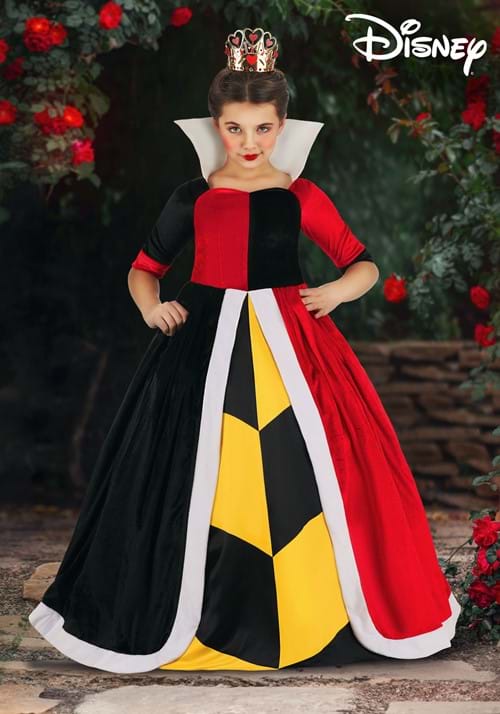 Deluxe Disney Queen of Hearts Costume for Girls