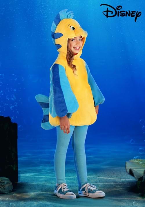 Disney Little Mermaid Plush Flounder Costume for Kids