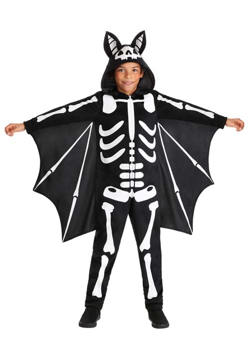 Flying Skeleton Bat Kid's Costume