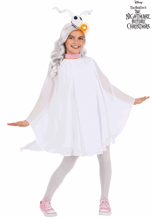 Disney Nightmare Before Christmas Zero Girl's Costume