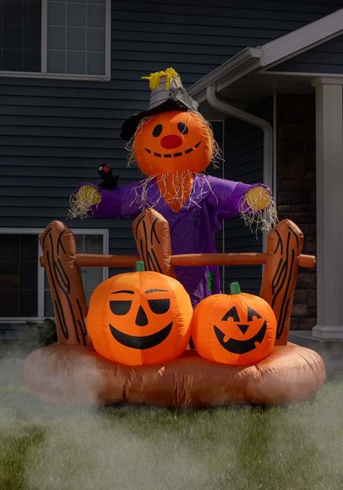 8FT Inflatable Pumpkin Patch Scarecrow Decoration