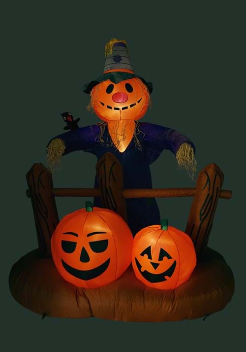 8FT Inflatable Pumpkin Patch Scarecrow Decoration