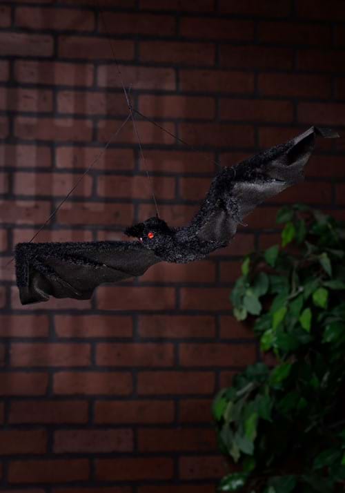 19-Inch Fuzzy Bat Hanging Decoration
