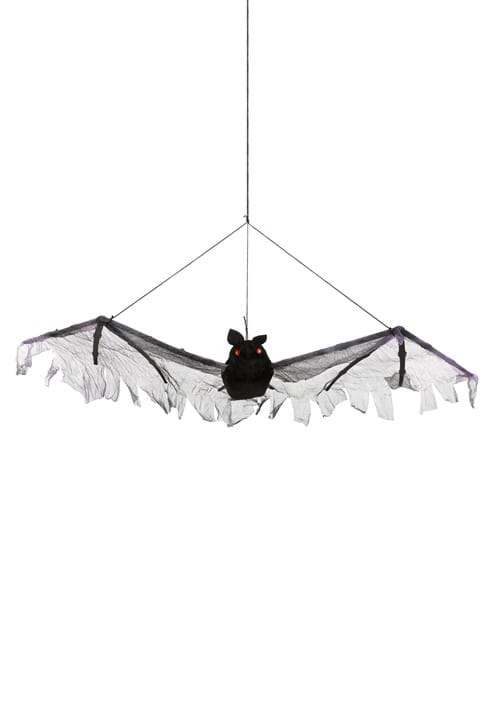 19-Inch Spooky Black Bat Hanging Decoration