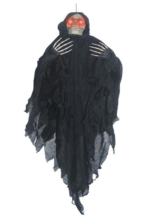 Hanging Light Up Black Reaper Halloween Decoration