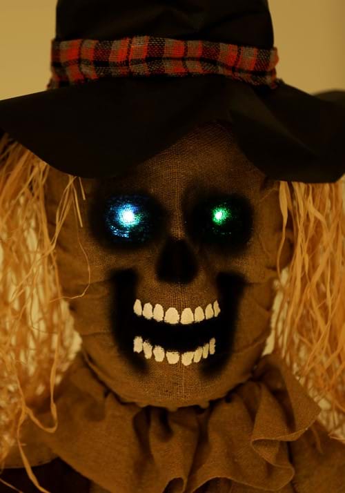 5.5FT Hanging Scarecrow with Color LED Changing Lights Prop