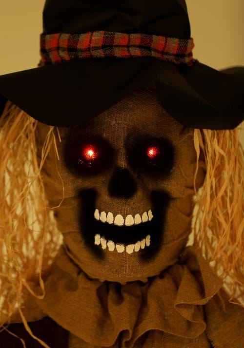5.5FT Hanging Scarecrow with Color LED Changing Lights Prop