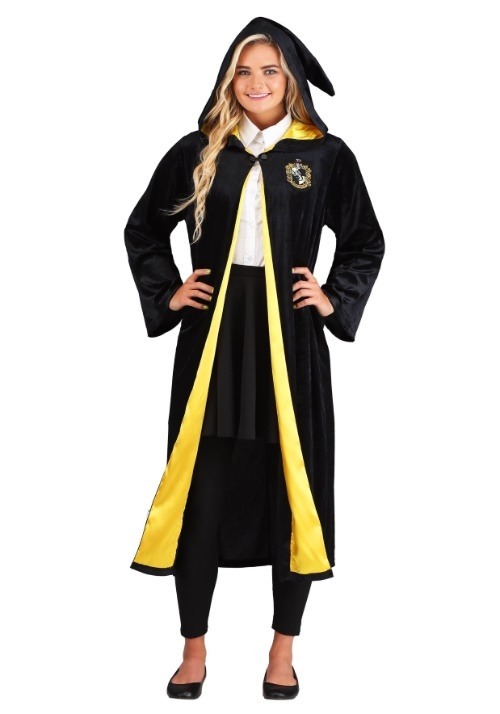 Adult Harry Potter Deluxe Hufflepuff Robe Costume 6 Adult Harry Potter Deluxe Hufflepuff Robe Costume