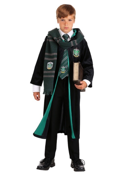Harry Potter Deluxe Kid's Slytherin Costume Robe