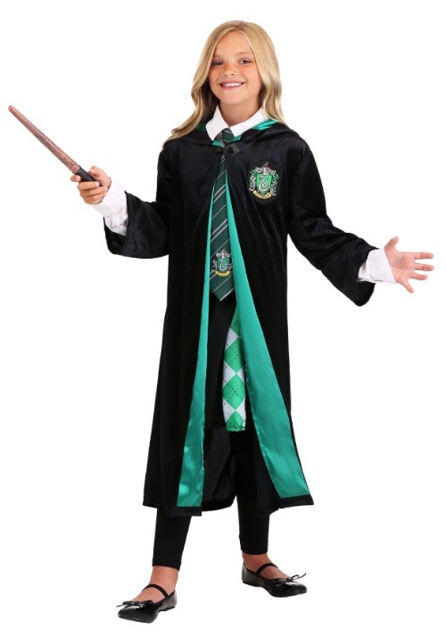 Harry Potter Deluxe Kid's Slytherin Costume Robe