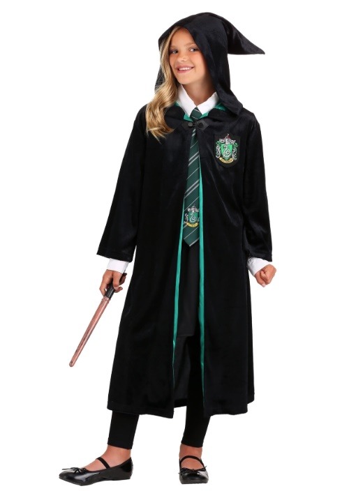 Harry Potter Deluxe Kid's Slytherin Costume Robe