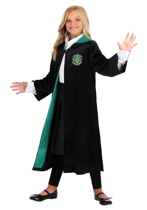 Harry Potter Deluxe Kid's Slytherin Costume Robe