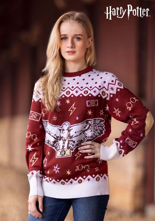 Harry Potter Hedwig Ugly Sweater for Adults