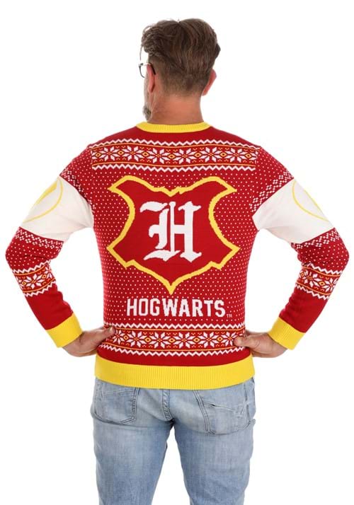 Adult Harry Potter Hogwarts Ugly Christmas Cardigan 3 Adult Harry Potter Hogwarts Ugly Christmas Cardigan