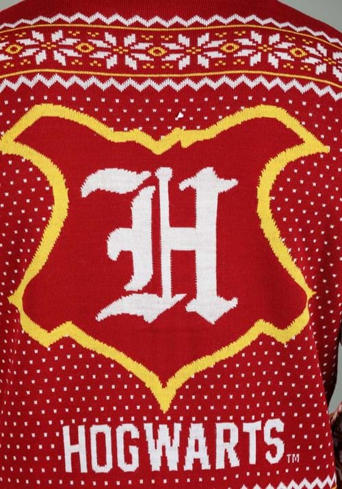 Adult Harry Potter Hogwarts Ugly Christmas Cardigan 4 Adult Harry Potter Hogwarts Ugly Christmas Cardigan