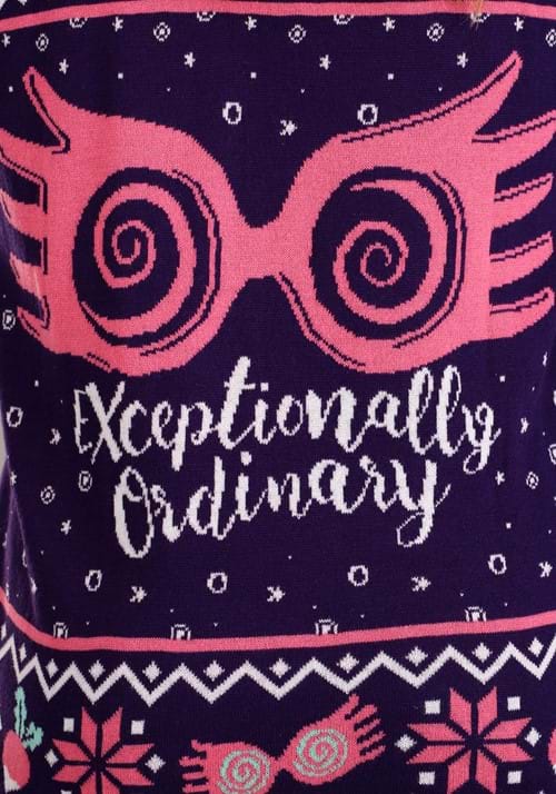 Harry Potter Luna Lovegood Adult Ugly Sweater