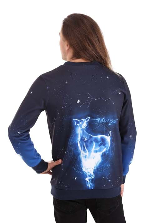 Adult Harry Potter Patronus Ugly Sweatshirt 13 Adult Harry Potter Patronus Ugly Sweatshirt