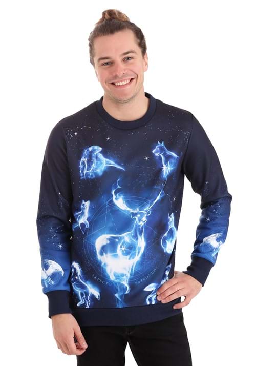 Adult Harry Potter Patronus Ugly Sweatshirt 14 Adult Harry Potter Patronus Ugly Sweatshirt