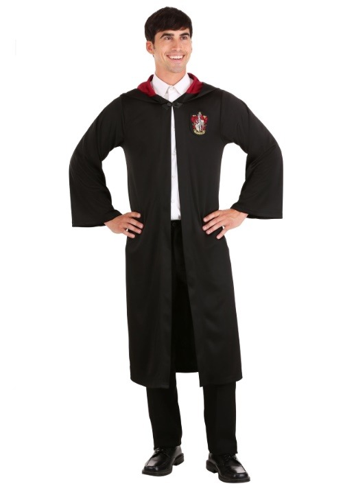 Adult Plus Size Harry Potter Gryffindor Robe Costume 4 Adult Plus Size Harry Potter Gryffindor Robe Costume